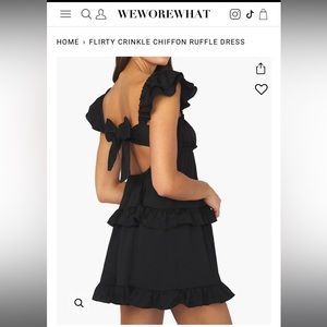 WeWoreWhat - Flirty Ruffle Dress (New)